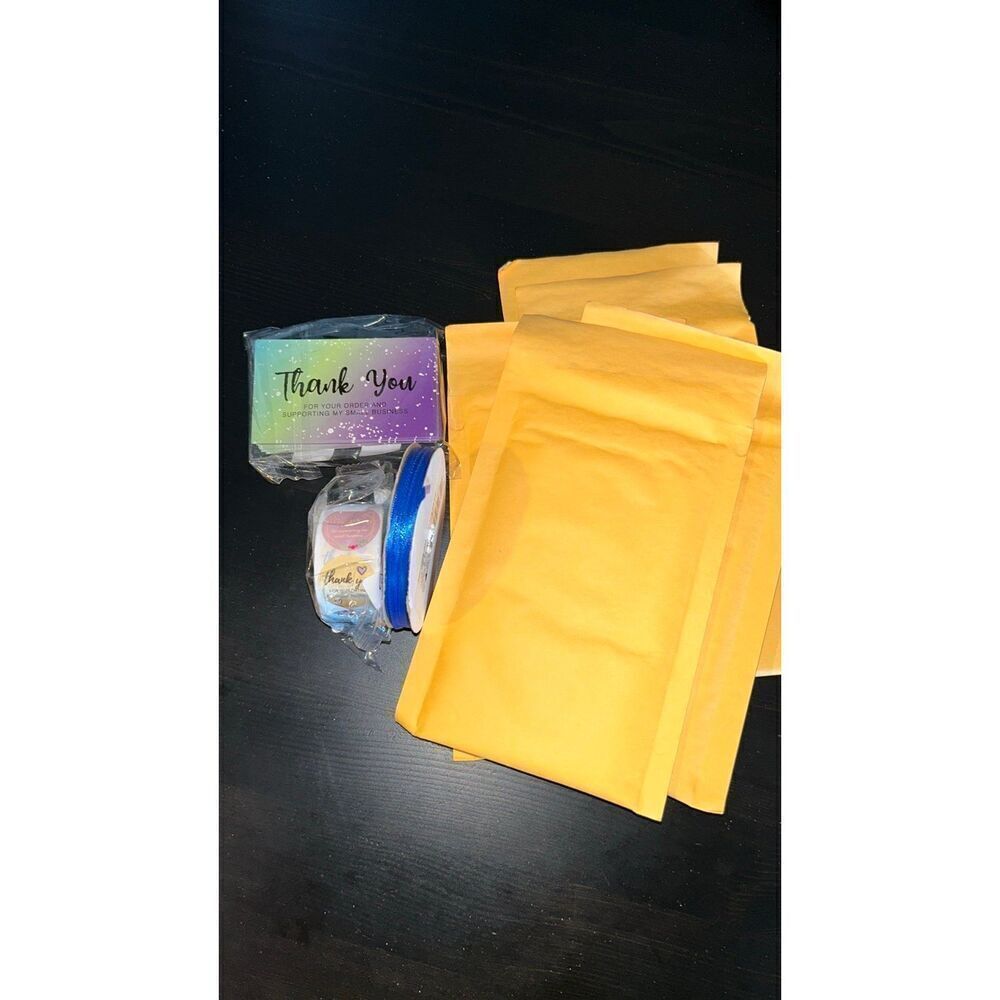 Thank you! stickers  (500) and card (50) lace (1), 5 envelopes, 556pc su…
